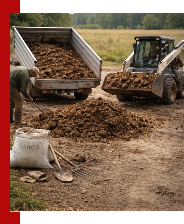 Доставка конского навоза в Кропоткине с разгрузкой и доставкой на объект