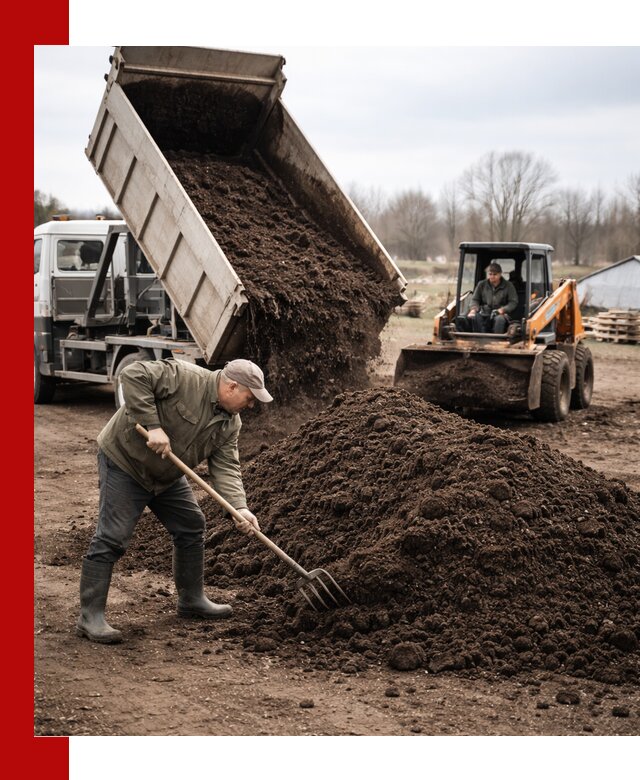 Доставка и продажа перегноя в Кропоткине быстро и дешево