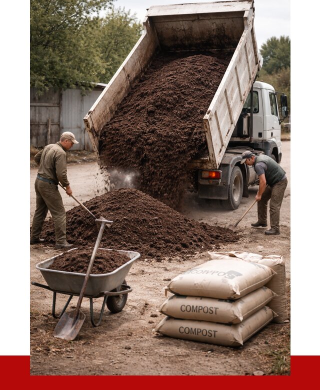 Купить компост в Кропоткине от 4561 р. за куб с доставкой | ПРОНЕРУДКрп