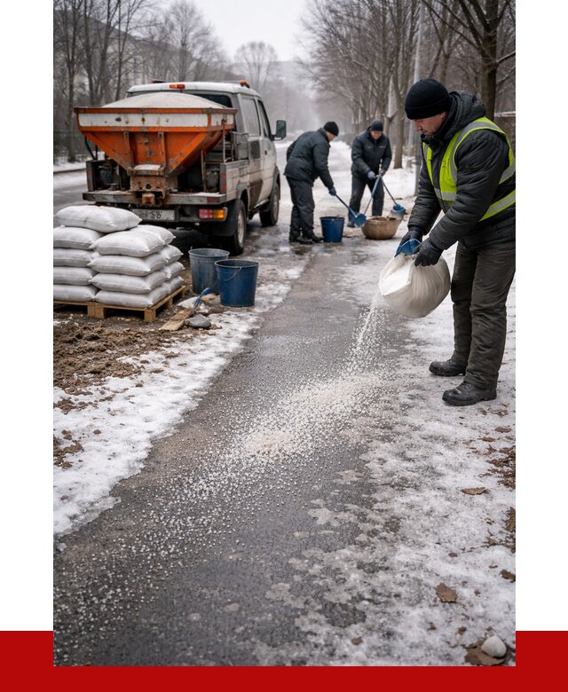 Реагент против гололеда в Кропоткине с доставкой от 4887 р. | ПРОНЕРУДКрп