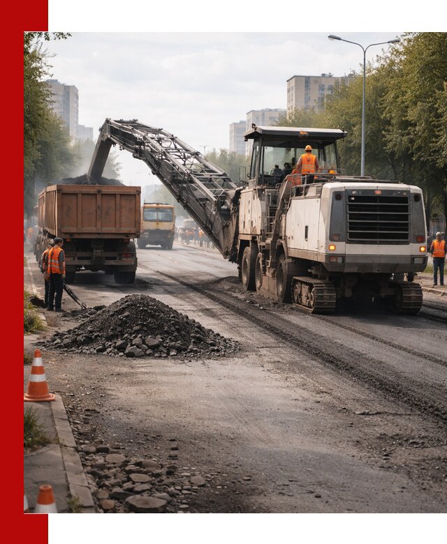 Фрезерованный асфальт в Кропоткине — удаление и вывоз старого покрытия