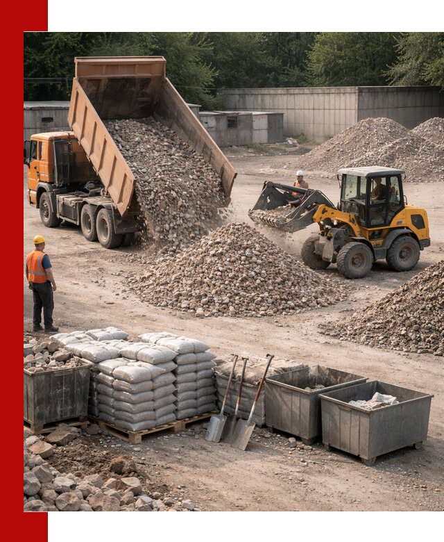 Вторичные материалы для отсыпки в Кропоткине — поставка и доставка