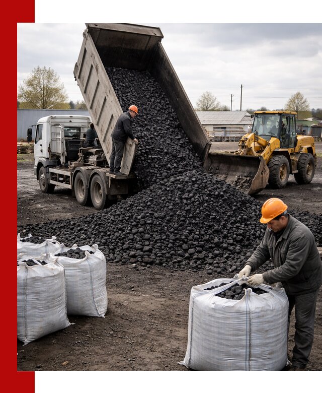 Доставка каменного угля в Кропоткине оптом и в розницу