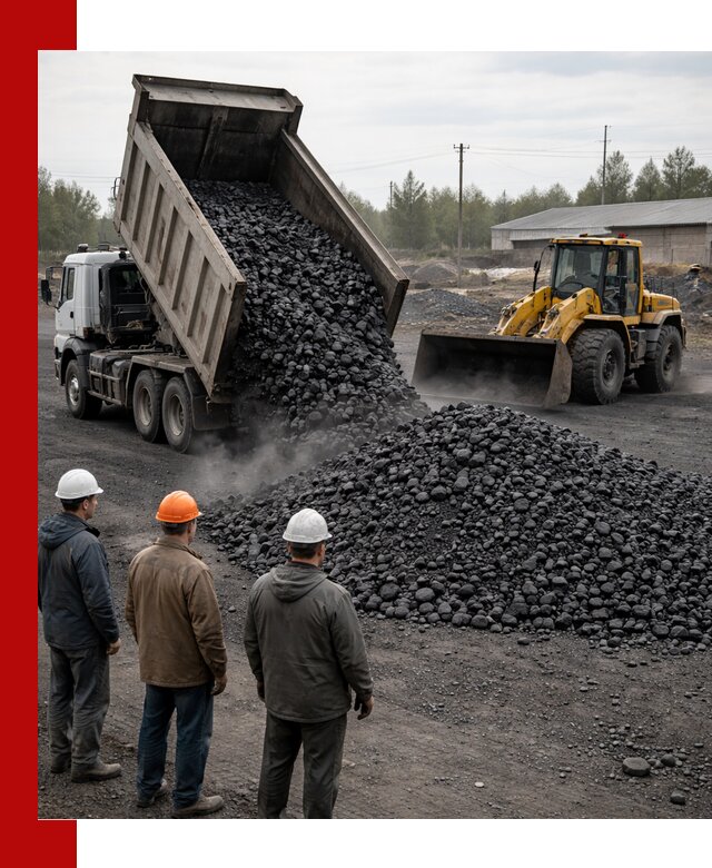 Доставка угля антрацита в Кропоткине с самосвалами и погрузкой