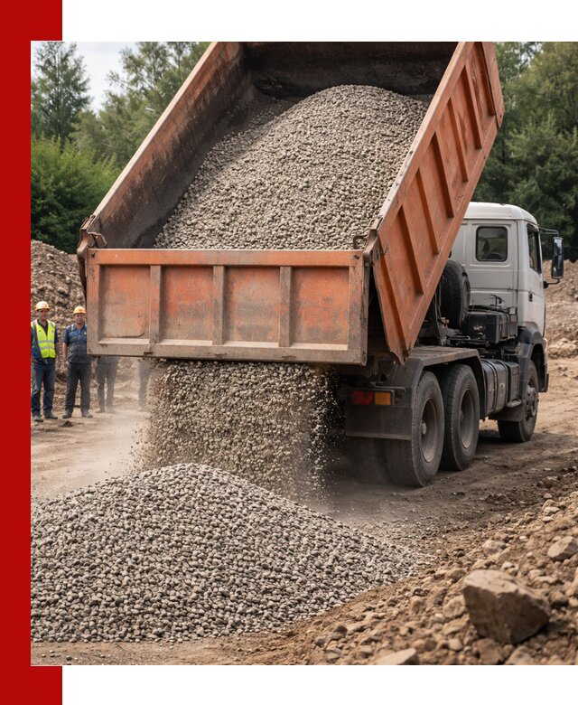 Доставка сыпучих материалов самосвалом в Кропоткине быстро и надежно