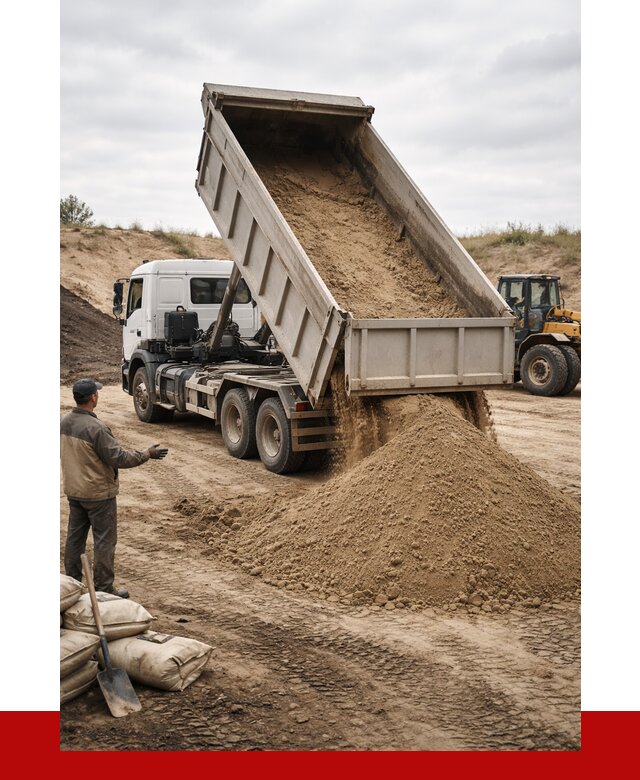 Доставка самосвалом 20 кубов в Кропоткине от 8144 р. | ПРОНЕРУДКрп