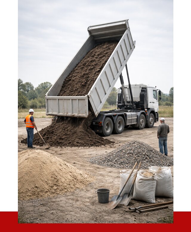 Доставка самосвалом 30 кубов в Кропоткине от 9230 р. | ПРОНЕРУДКрп