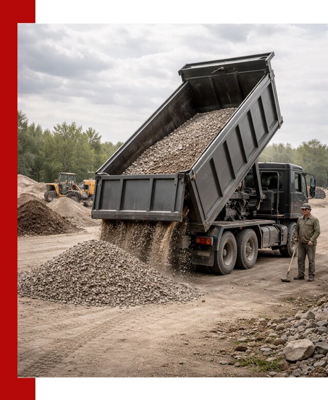 Доставка самосвалом 30 м3 по выгодным ценам в Кропоткине