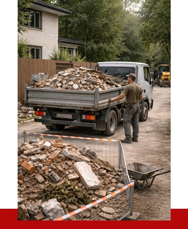 Вывоз строительного мусора с погрузкой в Кропоткине от 8144 р | ПРОНЕРУДКрп