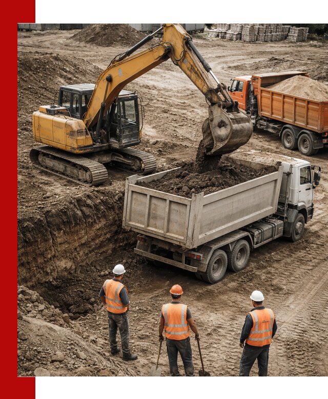 Разработка грунта для строительства и благоустройства в Кропоткине