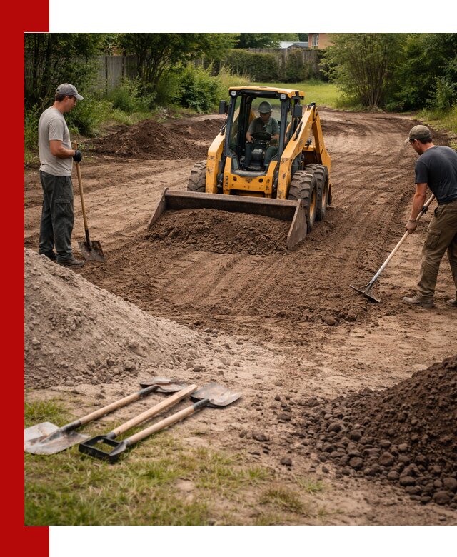 Планировка участка грунтом с вывозом и доставкой в Кропоткине