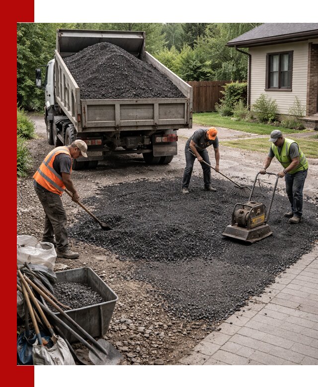 Асфальтовая крошка для двора с доставкой в Кропоткине